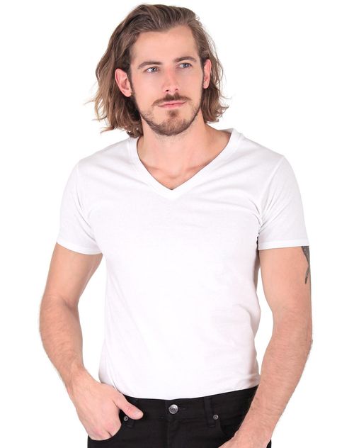 Playera Hombre Básico Blanco Optima 56504248