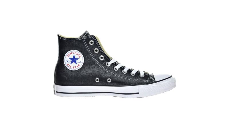 TENIS CONVERSE DE BOTA CHUCK TAYLOR DE PIEL 132170C NEGRO UNISEX