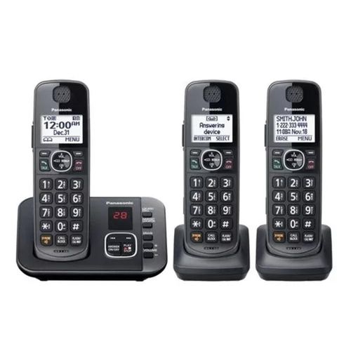 Set de 3 Teléfonos Inalámbricos Panasonic KX-TG3833