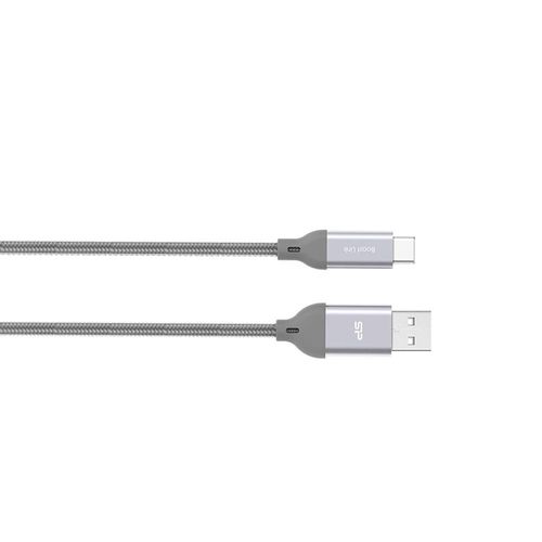 SILICON CABLE MICRO USB LK30 NYLON 1M GR SPLK30-CUSBG
