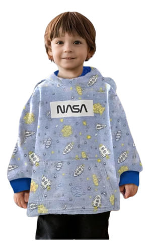 Sudadera Infantil Cobija Afelpada Brillante Nasa