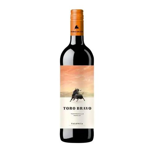 Pack de 4 Vino Tinto Toro Bravo Tempranillo Merlot 750 ml