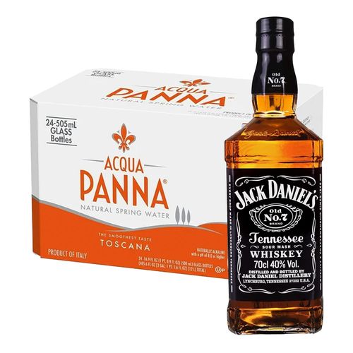 Pack 24 Agua Panna 250 ml + Whisky Jack Daniel's 700 ml