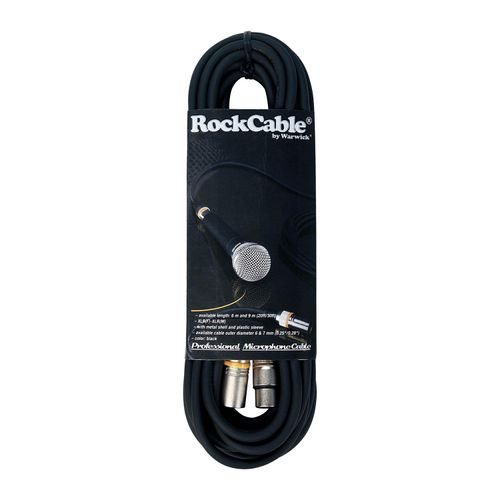 Cable para Micrófono RockCable XLR WARWICK RCL 30359 D7 de 9 metros