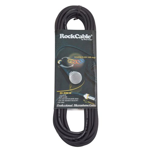 Cable para Micrófono RockCable XLR WARWICK RCL 30360 D6 de 10 metros