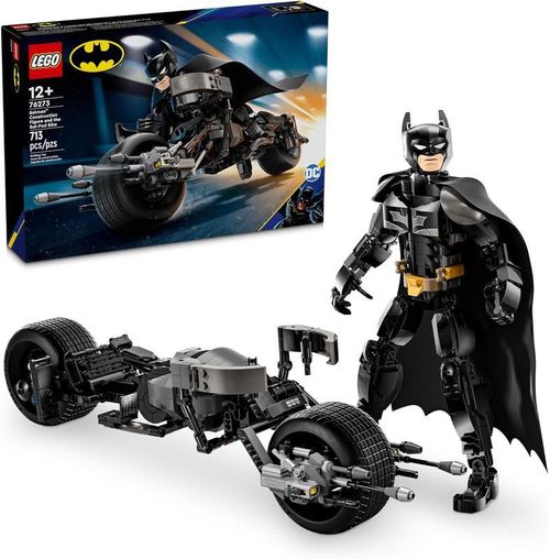 LEGO SUPER HEROES 76273 Figura para Construir: Batman y Moto Bat-Pod