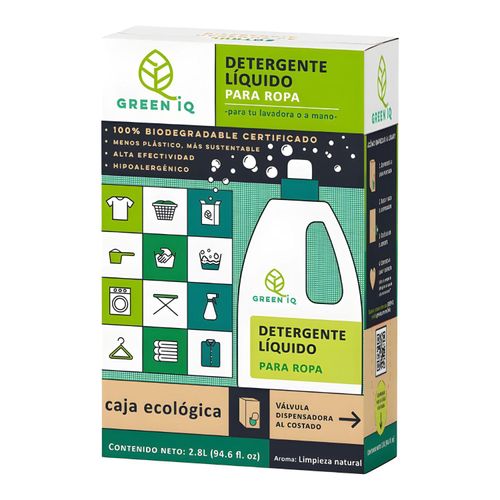 Detergente Líquido Green IQ Biodegradable para Ropa