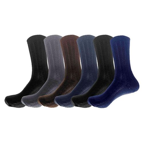 Calcetin Caballero Pack 6 Pares Con 6 Diferentes Colores Obscuros 400
