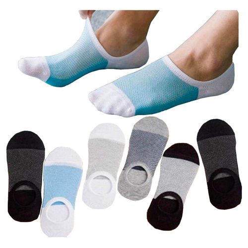 Calcetas Invisible Protecto Pie UNISEX Pack 6 Diferentes Disenos 850