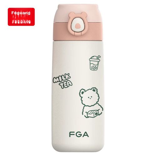 Termo para niños 500ml con diseño Fuguang, acero imoxidable, rosa