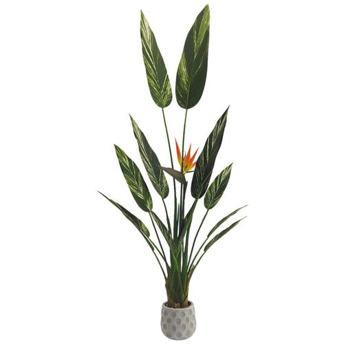 Planta artificial moderna con maceta decorativa Real Style Alpinia zerumbet  de 140cm de alto Artego para hogar sala comercio oficina