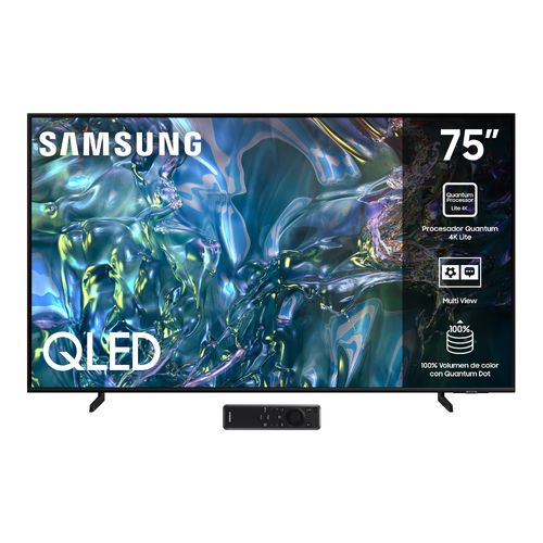 Pantalla QLED Samsung 75 Pulgadas 4K UHD Smart QN75Q60DAFXZX