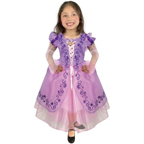 REV Disfraz de Rapunzel Disney Princesas, Vestido Princesa de Cuentos Magicos