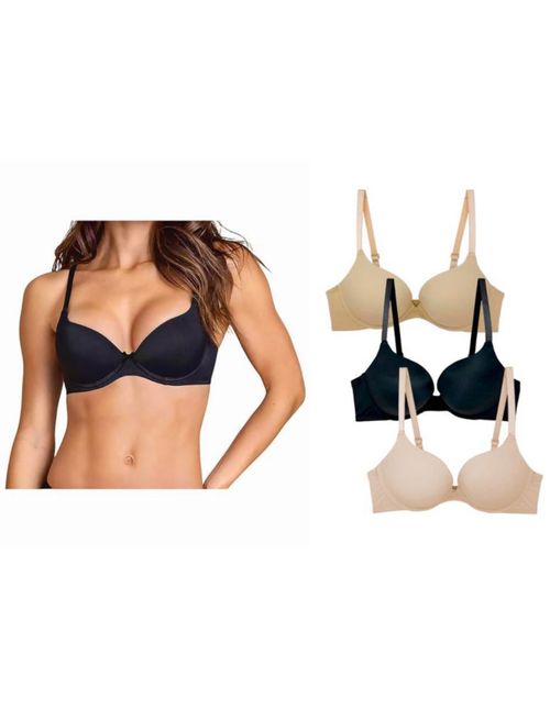 Paquete con 3 Brasier Doble Push Up