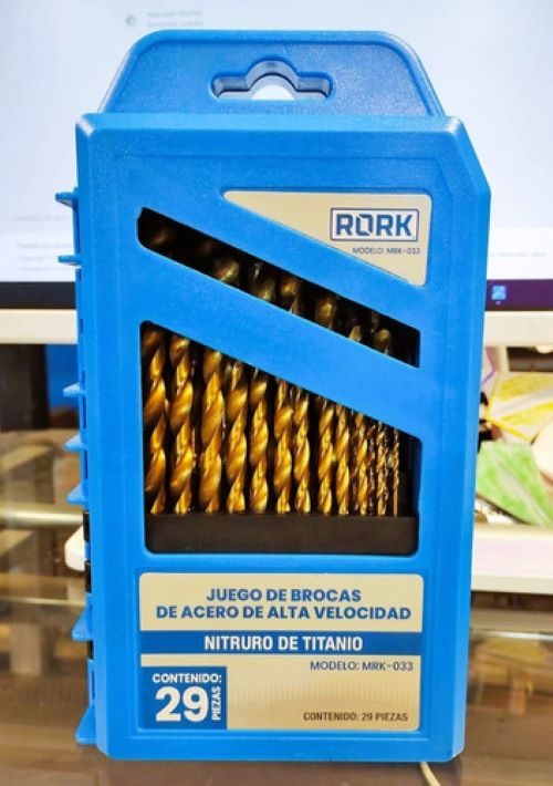 Juego 29 Brocas Helicoidales Alta Velocidad Mrk-033 Rork