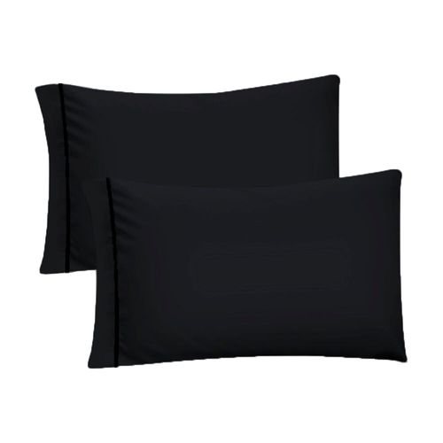 Par de Fundas de Almohada Koala Tamaño Estándar -Negro