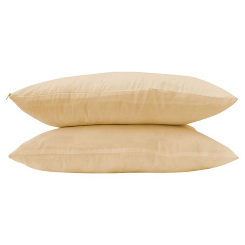 Almohada Tacto Seda con Cierre Dúo Beige - A0910