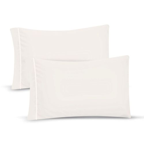 Par de Fundas de Almohada Koala Tamaño King Size -Blanco