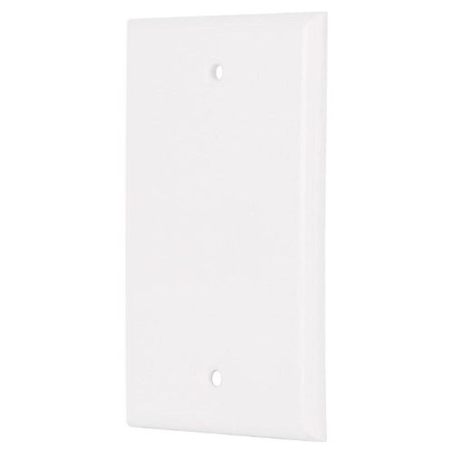 Placa de ABS ciega, Standard, blanco, Volteck