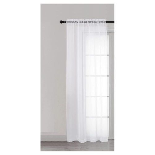 Cortina Traslucida Color Blanco 1 Panel 140X210
