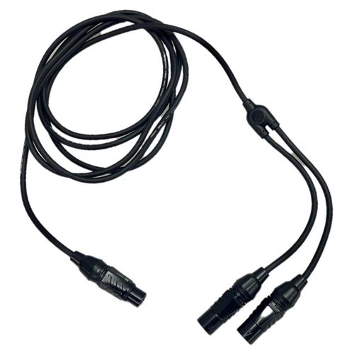 Cable Extension Y de 2 XLR machos 1 XLR hembra 3 metros