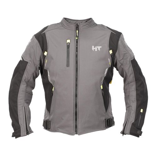 Chamarra moto repelente Talla M Amarillo Softshell Hebotech