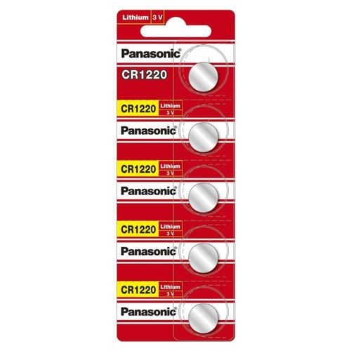Pila Panasonic Litio Cr1220 Tira Con 50 Unidades 3v