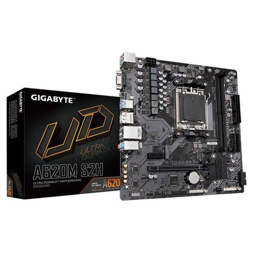 Tarjeta Madre GIGABYTE A620M S2H AMD AM5 DDR5 Micro ATX