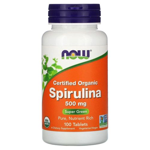 Espirulina Now Spirulina 500 mg 100 Tabletas