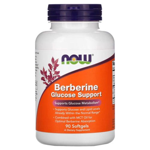 Vitamina Now Berberina 90 Softgels soporte en el control de la glucosa