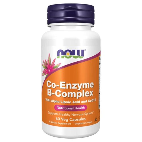 complejo B Coenzima Q10 NOW Co-Enzyme B-Complex 60 Cápsulas