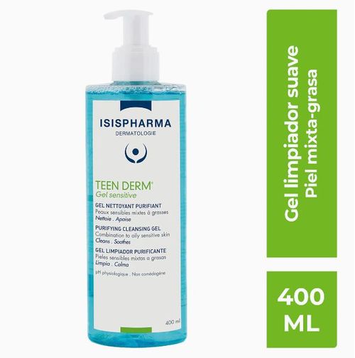 Gel Limpiador Isispharma Teen Derm 400 ml