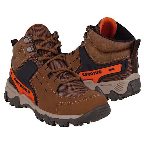 BOTINES PARA NIÑO STYLO 2132-4 SUEDE CAFÉ