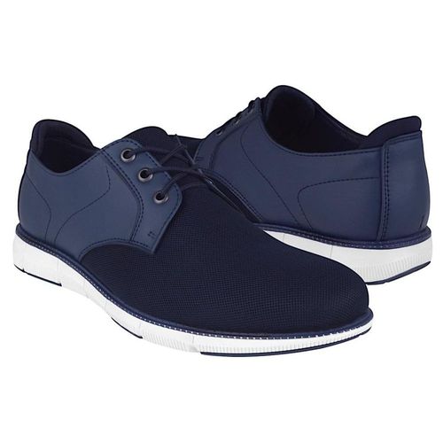 ZAPATOS CASUALES CABALLERO STYLO 144-00 TEXTIL AZUL