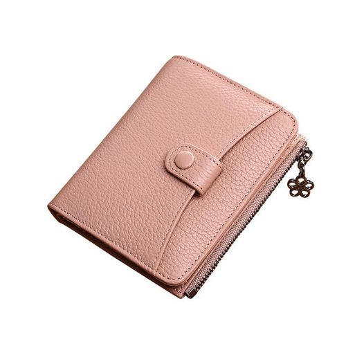 Cartera corta Mujer Viney Cuero color Rosa