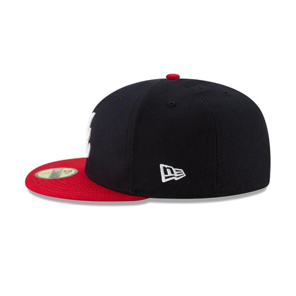 Casquette New Era Atlanta Braves 59FIFTY - Taille 7 5/8 - Velours Côtelé Noir