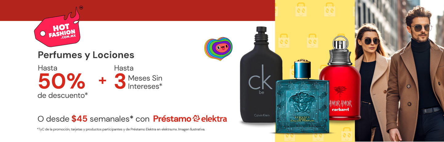 Perfumes hasta 50% de descuento* + hasta 3 MSI*